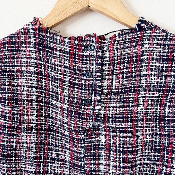 Zara Tweed Organza Top - Picture 6 of 7